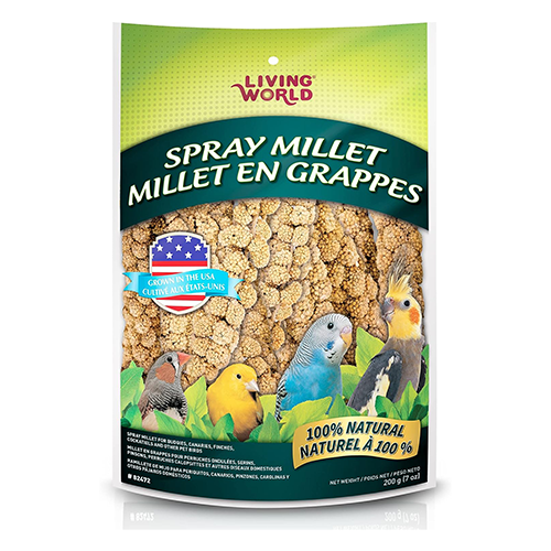 Living World Spray Millet 7 oz | Dallas Parrots