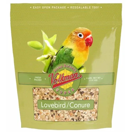 Colorful blend of seeds, fruits, and vegetables in Avian Science Super Lovebird and Conure Food | Dallas parrot | Bird Food for Sale
