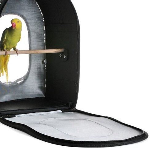 Tan Leaf Soft Sided Travel Carrier for Birds | Portable Bird Carrier | Dallas Parrots