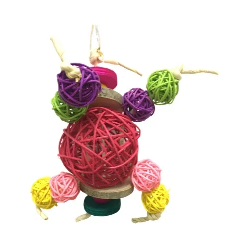 A Ball Maze parrot toy, a fun and challenging toy that requires parrots to use their problem-solving skills to get the ball through the maze.
