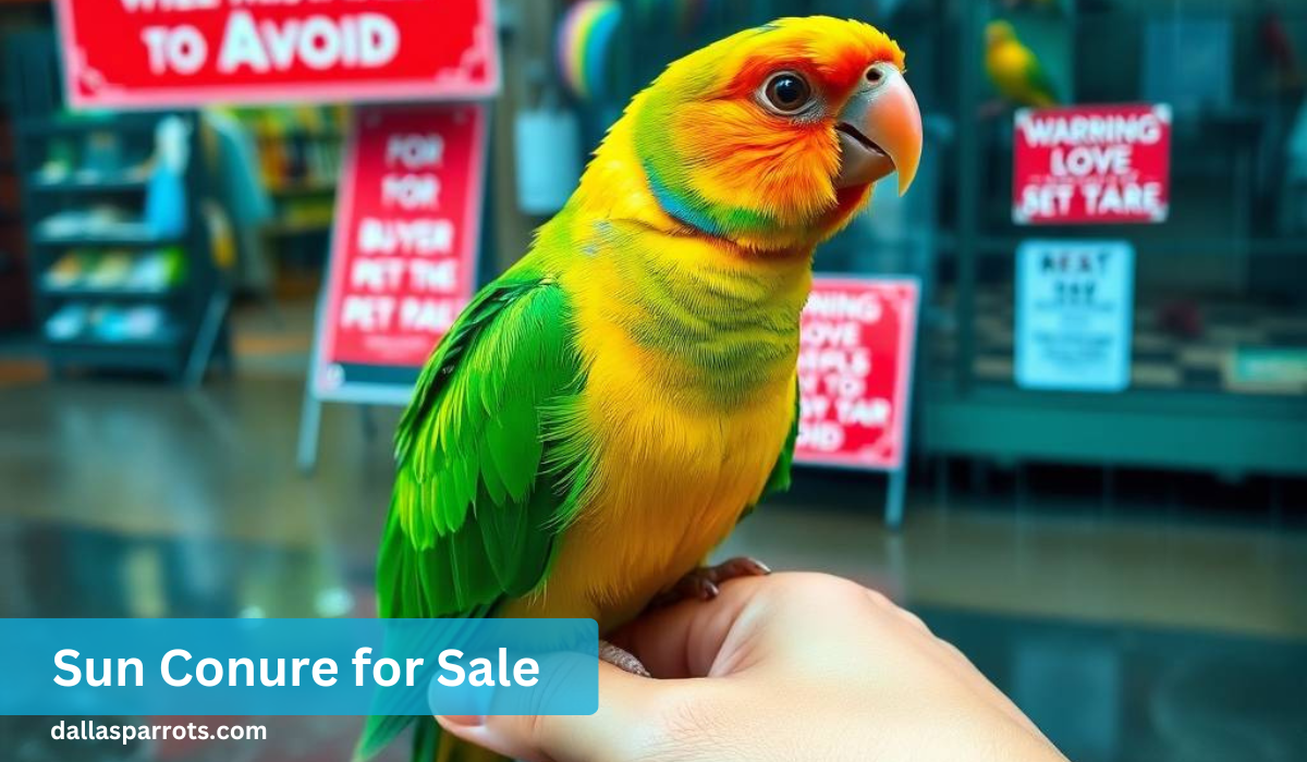 Sun Conure for Sale: Avoid These Top 5 Buyer Mistakes