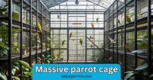 Why bird experts recommend a massive parrot cage setup