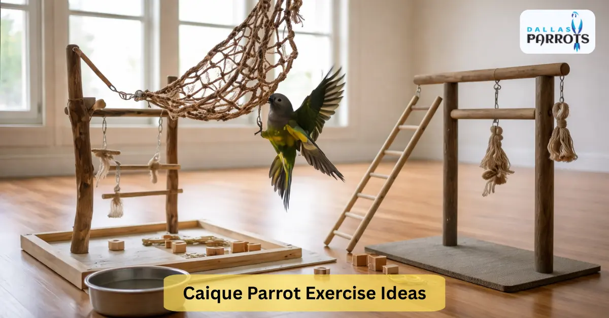 Caique Parrot Exercise Ideas Daily Exercise Routine to Tire Out Hyper White Bellied Caiques