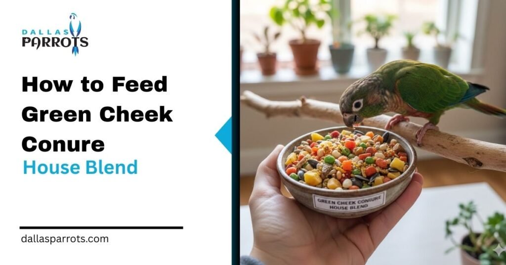 How to Feed Green Cheek Conure House Blend