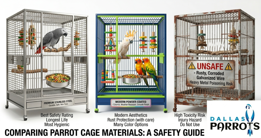 Best Bird Cage for Parrot Material and Build Quality